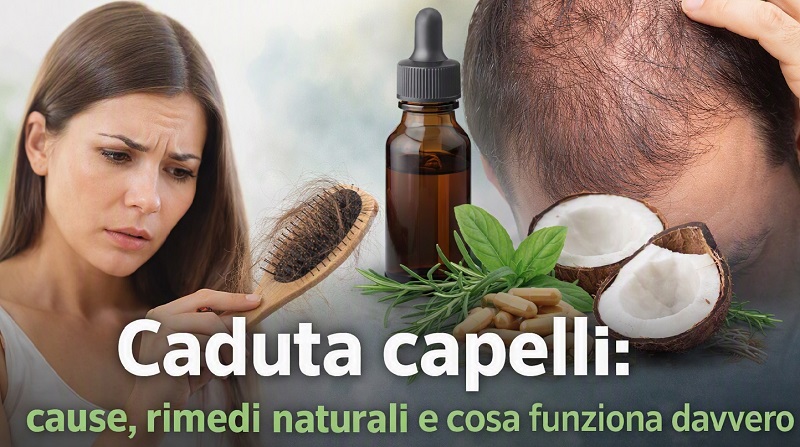 Caduta capelli cause e rimedi naturali