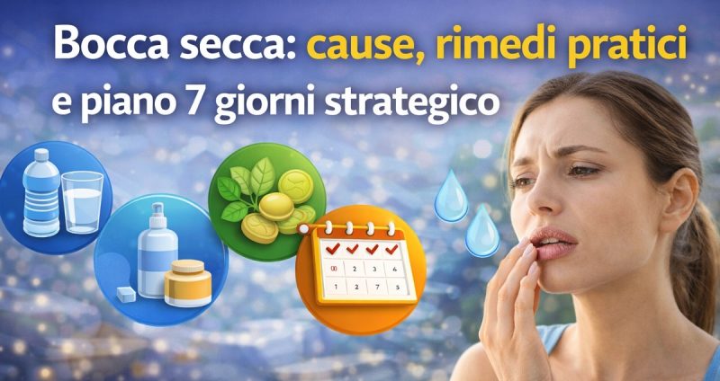 Bocca secca cause e rimedi