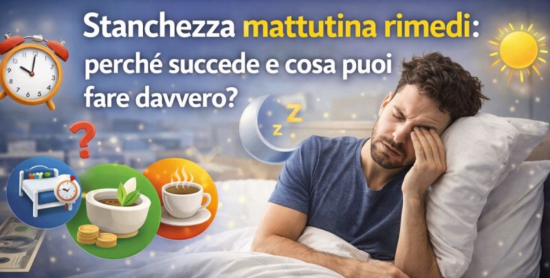 Stanchezza mattutina rimedi