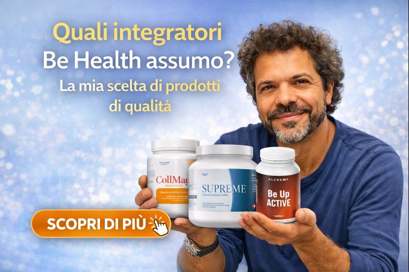 miei integratori Be Health per stanchezza e dolori articolari