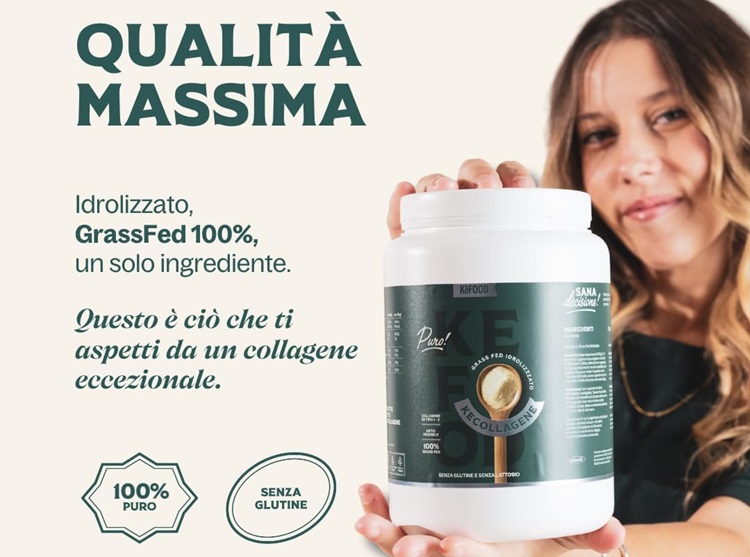 Collagene Idrolizzato in Polvere Kefood Collagene Idrolizzato in Polvere Kefood