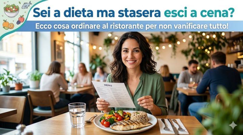 Sei a dieta ma stasera esci a cena? Ecco cosa ordinare al ristorante per non vanificare tutto